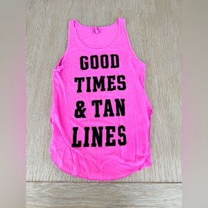 PINK by Victorias Secret hot pink tank top